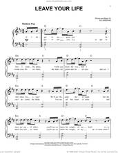 Cover icon of Leave Your Life sheet music for piano solo by Ed Sheeran, easy skill level