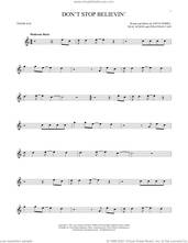 Cover icon of Don't Stop Believin' sheet music for tenor saxophone solo by Journey, Jonathan Cain, Neal Schon and Steve Perry, intermediate skill level
