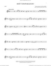 Cover icon of Don't Stop Believin' sheet music for oboe solo by Journey, Jonathan Cain, Neal Schon and Steve Perry, intermediate skill level