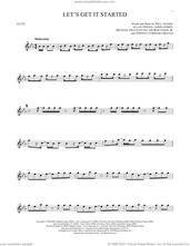 Cover icon of Let's Get It Started sheet music for flute solo by Black Eyed Peas, Allan Pineda, George Pajon Jr., Jaime Gomez, Michael Fratantuno, Terence Yoshiaki Graves and Will Adams, intermediate skill level