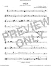 Cover icon of Spirit (from The Lion King 2019) sheet music for alto saxophone solo by Beyonce, Ilya Salmanzadeh and Timothy McKenzie, intermediate skill level