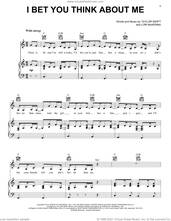 Cover icon of I Bet You Think About Me (feat. Chris Stapleton) (Taylor's Version) (From The Vault) sheet music for voice, piano or guitar by Taylor Swift and Lori McKenna, intermediate skill level