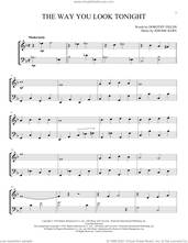 Cover icon of The Way You Look Tonight sheet music for instrumental duet (duets) by Jerome Kern and Dorothy Fields, wedding score, intermediate skill level