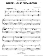 Cover icon of Barrelhouse Breakdown (arr. Brent Edstrom) sheet music for piano solo by Pete Johnson and Brent Edstrom, intermediate skill level