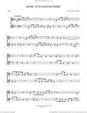 Cover icon of Baby, It's Cold Outside sheet music for Hand Bells Solo (bell solo) by Frank Loesser, intermediate Hand Bells Solo (bell)