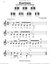 Cover icon of Evermore (from Beauty And The Beast) sheet music for piano solo by Alan Menken & Tim Rice, Josh Groban, Alan Menken and Tim Rice, beginner skill level