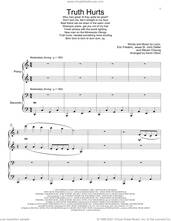 Cover icon of Truth Hurts (arr. Kevin Olson) sheet music for piano four hands by Lizzo, Kevin Olson, Eric Frederic, Jesse St. John Geller and Steven Cheung, intermediate skill level