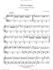 Cover icon of Five Fingers: 2. Allegro sheet music for piano solo by Igor Stravinsky and Ruslan Gulidov, classical score, intermediate skill level