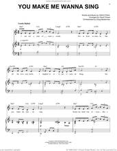 Cover icon of You Make Me Wanna Sing (from Schmigadoon!) sheet music for voice and piano by Cinco Paul, intermediate skill level