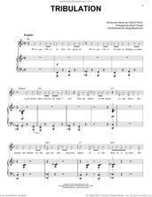 Cover icon of Tribulation (from Schmigadoon!) sheet music for voice and piano by Cinco Paul, intermediate skill level