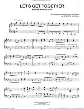 Cover icon of Let's Get Together (from The Parent Trap) sheet music for piano solo by Hayley Mills, Richard M. Sherman and Robert B. Sherman, intermediate skill level