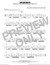 Cover icon of Love And Wealth sheet music for banjo solo by Earl Scruggs, Charles Louvin and Ira Louvin, intermediate skill level