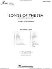 Cover icon of Songs of the Sea (A Sea Shanty Rhapsody) (COMPLETE) sheet music for concert band by Johnnie Vinson, intermediate skill level