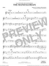 Cover icon of The Mandalorian (from Star Wars: The Mandalorian) (arr. Longfield) sheet music for concert band (oboe) by Ludwig Göransson and Robert Longfield, intermediate skill level