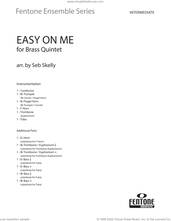 Cover icon of Easy On Me (for Brass Quintet) (arr. Seb Skelly) (COMPLETE) sheet music for brass quintet by Adele, Adele Adkins, Greg Kurstin and Seb Skelly, intermediate skill level