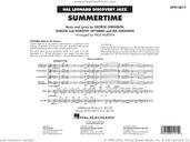 Cover icon of Summertime (arr. Paul Murtha) sheet music for jazz band (full score) by George Gershwin, Paul Murtha, Dorothy Heyward, DuBose Heyward and Ira Gershwin, intermediate skill level