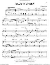 Cover icon of Blue In Green [Jazz version] (arr. Brent Edstrom) sheet music for piano solo by Miles Davis and Brent Edstrom, intermediate skill level