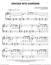 Cover icon of Graves Into Gardens sheet music for piano solo by Elevation Worship, Brandon Lake, Chris Brown, Steven Furtick and Tiffany Hammer, easy skill level