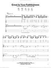 Cover icon of Great Is Your Faithfulness sheet music for guitar (tablature) by Newsboys, Peter Furler and Steve Taylor, intermediate skill level