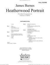 Cover icon of Heatherwood Portrait (COMPLETE) sheet music for concert band by James Barnes and Clarence Barber, intermediate skill level
