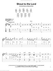 Cover icon of Shout To The Lord sheet music for guitar solo (easy tablature) by Hillsong, Carman and Darlene Zschech, easy guitar (easy tablature)