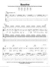 Cover icon of Baseline sheet music for guitar (tablature) by Bleach, David Baysinger, Jared Byers and Sam Barnhart, intermediate skill level