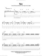 Cover icon of Spy sheet music for guitar (tablature) by Tait, Aaron Julison, Chad Chapin and Michael Tait, intermediate skill level
