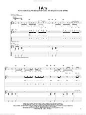Cover icon of I Am sheet music for guitar (tablature) by Peace Of Mind, KJ-52, Pete Stewart, Reid Shippen and Todd Collins, intermediate skill level