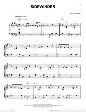 Cover icon of Sidewinder sheet music for piano solo by Lee Morgan, beginner skill level