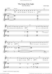 Cover icon of The Song Of The Light (from Phos Hilaron) sheet music for choir (SATB: soprano, alto, tenor, bass) by Owain Park, intermediate skill level