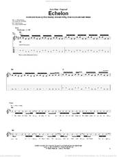 Cover icon of Echelon sheet music for guitar (tablature) by Pillar, Brad Noone, Michael Wittig and Rob Beckley, intermediate skill level