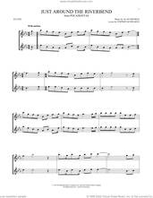 Cover icon of Just Around The Riverbend (from Pocahontas) sheet music for two flutes (duets) by Alan Menken and Stephen Schwartz, intermediate skill level