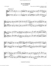 Cover icon of In Summer (from Frozen) sheet music for two alto saxophones (duets) by Josh Gad, Kristen Anderson-Lopez and Robert Lopez, intermediate skill level