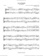 Cover icon of In Summer (from Frozen) sheet music for two flutes (duets) by Josh Gad, Kristen Anderson-Lopez and Robert Lopez, intermediate skill level