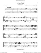 Cover icon of In Summer (from Frozen) sheet music for two trumpets (duet, duets) by Josh Gad, Kristen Anderson-Lopez and Robert Lopez, intermediate skill level