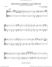 Cover icon of How Does A Moment Last Forever (from Beauty And The Beast) sheet music for two violins (duets, violin duets) by Celine Dion, Alan Menken and Tim Rice, intermediate skill level