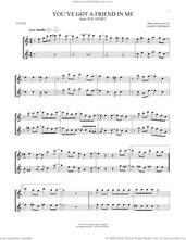 Cover icon of You've Got A Friend In Me (from Toy Story) sheet music for two flutes (duets) by Randy Newman, intermediate skill level