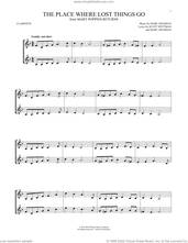 Cover icon of The Place Where Lost Things Go (from Mary Poppins Returns) sheet music for two clarinets (duets) by Emily Blunt, Marc Shaiman and Scott Wittman, intermediate skill level