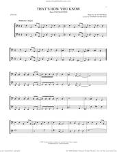 Cover icon of That's How You Know (from Enchanted) sheet music for two cellos (duet, duets) by Alan Menken, Amy Adams and Stephen Schwartz, intermediate skill level