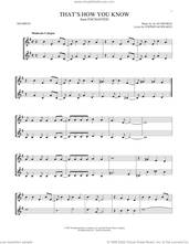 Cover icon of That's How You Know (from Enchanted) sheet music for two trumpets (duet, duets) by Alan Menken, Amy Adams and Stephen Schwartz, intermediate skill level