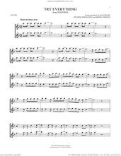 Cover icon of Try Everything (from Zootopia) sheet music for two flutes (duets) by Shakira, Mikkel Eriksen, Sia Furler and Tor Erik Hermansen, intermediate skill level