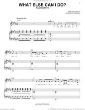 Cover icon of What Else Can I Do? (from Encanto) sheet music for voice and piano by Lin-Manuel Miranda and Diane Guerrero & Stephanie Beatriz, intermediate skill level
