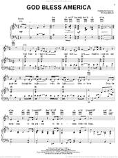 Cover icon of God Bless America sheet music for voice, piano or guitar by Celine Dion, Kate Smith, LeAnn Rimes and Irving Berlin, intermediate skill level