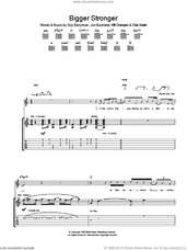 Cover icon of Bigger Stronger sheet music for guitar (tablature) by Coldplay, Chris Martin, Guy Berryman, Jon Buckland and Will Champion, intermediate skill level