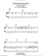 Cover icon of Power And Glory Part 2 sheet music for voice, piano or guitar by Lou Reed and Michael Rathke, intermediate skill level
