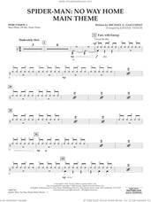 Cover icon of Spider-Man: No Way Home Main Theme (arr. Vinson) sheet music for concert band (percussion 1) by Michael Giacchino and Johnnie Vinson, intermediate skill level