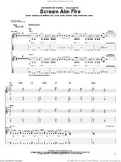 Cover icon of Scream Aim Fire sheet music for guitar (tablature) by Bullet For My Valentine, Jason James, Matthew Tuck, Michael Paget and Michael Tomas, intermediate skill level