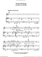 Cover icon of Tower Of Song sheet music for voice, piano or guitar by Leonard Cohen, intermediate skill level