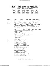 Cover icon of Just The Way I'm Feeling sheet music for guitar (chords) by Feeder and Grant Nicholas, intermediate skill level