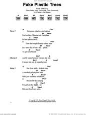 Cover icon of Fake Plastic Trees sheet music for guitar (chords) by Radiohead, Colin Greenwood, Jonny Greenwood, Phil Selway and Thom Yorke, intermediate skill level